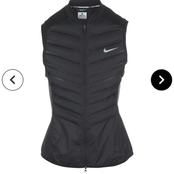 Nike running aeroloft 800 balck  vest women’s size Xs - Picture 7 of 8